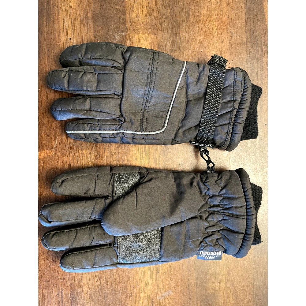 Thinsulate black men's gloves large
